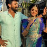 Sai Gayatri Instagram - சூரியன் எதிரினிலே 🌞சந்திரன் அருகினிலே🌙🧿 . #Anuakash #engagement #nnk