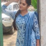 Sai Gayatri Instagram - 💙🧿 . Great quality Ready made kurthi sets @srisai_collestions9 Swipe right to c more collections 👉🏻 . #beingAnu #SetsofNNK 🎬