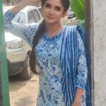 Sai Gayatri Instagram - 💙🧿 . Great quality Ready made kurthi sets @srisai_collestions9 Swipe right to c more collections 👉🏻 . #beingAnu #SetsofNNK 🎬