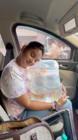 Sai Gayatri Instagram - My kinda Sundays b like😍🧿🐠🐟🐳🦑🪼
.
#aquarium #lover