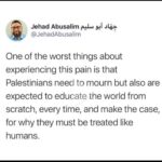 Salma Abu Deif Instagram – Whatโs happening in Gaza is an ethnic Cleansing and the world is watching. Palestine forever โพ๏ธ ๐ต๐ธ