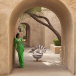 Salma Abu Deif Instagram - The latest Nomad campaign by @visionnairehomephilosophy represents more than just a lifestyle; it embodies a philosophy of inner strength and authenticity, reminding us that our unique journeys shape the beauty within” Creative Director: Eleonore Cavalli Photographer: Max Zambelli Peacock armchair: Marc Ange #Visionnairehomephilosophy