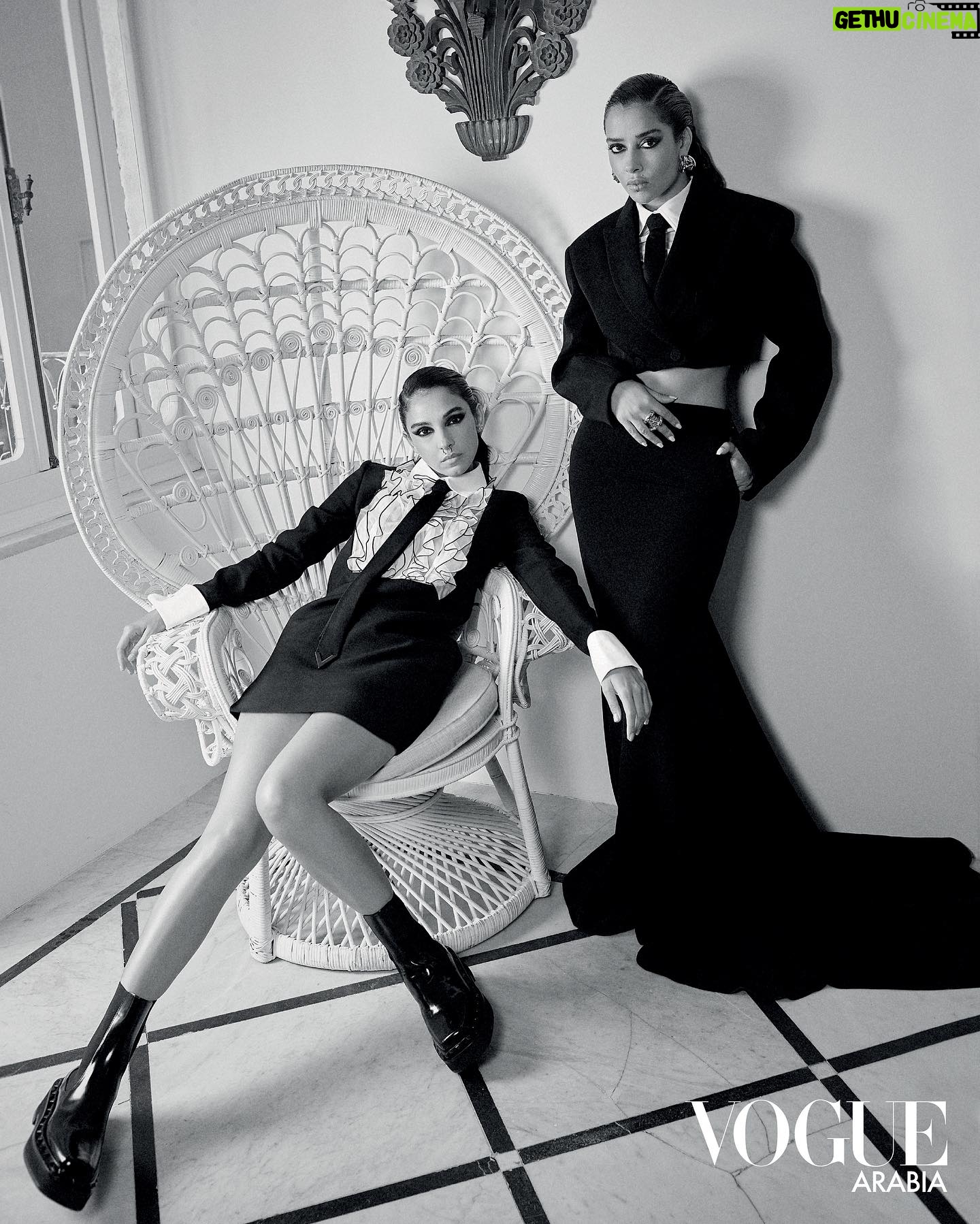Salma Abu Deif Instagram - Valentino’s “Black Tie'' collection — seen this month in the pages of Vogue Arabia on none other than two of the region’s most loved women, #BalqeesFathi and #SalmaAbuDeif — redefines conventional notions of uniformity, quite like the two women adorning them. Swipe for a closer look at some of the collection’s coolest pieces, and head to Vogue.me to take a deep dive into the thought process behind it. مجموعة "بلاك تاي" من "ڤالنتينو" –التي تستعرضها على صفحات ڤوغ العربية هذا الشهر أكثر امرأتين محبوبتين في المنطقة، وهما #بلقيس_فتحي و#سلمى_أبوضيف– تعيد تعريف المفاهيم التقليدية للتناغم، تمامًا مثل النجمتين اللتين ترتديانها. تصفحي الصور لإلقاء نظرة عن قُرب على عدد من أجمل قطع المجموعة، وتفضلي بزيارة موقعنا الإلكتروني للتعمّق في مراحل التفكير التي أسفرت عن ابتكارها. (Produced by #VogueArabia in partnership with @maisonvalentino) Photography: @sandra.chidiac Style: @cedrichaddad Hair: @remahjammoul Makeup: @moemaanieh Production: @danica.z.t Production manager: @terry_10 Talents: @balqeesfathi @salmaabudeif Location: @turath.eventspace