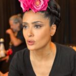 Salma Hayek Pinault Instagram - I may seem comfortable on stage but I have TREMENDOUS stage fright, however anything for @madonna Puedo parecer cómoda en el escenario, pero tengo un MIEDO ESCÉNICO TREMENDO, sin embargo, haría cualquier cosa por @madonna MakeUp: @lucybmkup Hair: @claudiafarfanhair & @andylecompte Costume Design: @atongo Wardrobe: @marysolrodriguezsosa, @mm.silveria & @manoletta Tehuana Skirt: 1970’s piece handcrafted by indigenous artisans. Curated by: @angelskyy (facebook) Jewelry: Sold at @mercadodeartesaniaslaciudadela