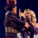 Salma Hayek Pinault Instagram - Thank you so much @madonna for letting me be a part of your iconic celebration tour. This unforgettable night goes in my bag of precious treasures. #VIVAMEXICO #VIVAMADONNA 🇲🇽😍 Muchas gracias @madonna por permitirme ser parte de tu icónica gira de celebración. Esta noche inolvidable se queda en mi bolsa de tesoros preciosos. #VIVAMEXICO #VIVAMADONNA 🇲🇽😍 📷: @maumancera @pablo.chagra