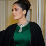 Salma Hayek Pinault Instagram - Cape: @ysl Jewellery: @boucheron