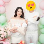 Sam Instagram - Mừng đầy tháng ❤️ Cảm ơn chồng yêu và hai rồng con của mẹ 🫶🫶🫶