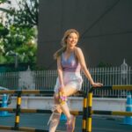 Samantha Melanie Coates Instagram - Step into the sweet life with #PUMAPALERMO 💜 @PUMATHAILAND #PUMATH #TEAMPALERMO