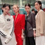 Sammi Cheng Instagram – 🤍❤️🖤🧡
我們四個異口同聲都話要留影☺️😄
Three two one ….📸
#相請不如偶遇系列 
@jenniferyuuu  @fish331  @angela.yuen