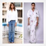 Sandhya Shetty Instagram - The Life of this world is nothing but the Harmony of Opposites ❤ Which side of this look of Harmony do you like ??????? Please Do Comment below 😊 Thank you 🤗❤🌷 Photographer @aslamshaikh104 Designer @kaushikshrimanker @oraios_design_studio HMU @ramaniya_by_apoorvaks @makeup.by.pratiksha Cinematographer @swapnil7898 Lights @mahajanswagat #sandhyashetty #Nofear #actor #supermodel #internationalspeaker #CommonWealthKarateChampion2015 #womenpower #womenleader #fitness #actorslife #bollywood #motivation #Dharavibank #coronapapers #selfdefense #selfawareness #mentalhealth #bebold #choices #style #fashion #Harmony #saree #sareeswag #denim #whiteshirt #freedom #mylifemyrules ❤