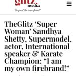 Sandhya Shetty Instagram - Blessed with a Beautiful life of a woman ❤🌷🙏 Thank you #glitzmedia and dear Sumita for this wonderful media piece 🙏🌷😊 https://theglitz.media/theglitz-super-woman-sandhya-shetty-supermodel-actor-international-speaker-karate-champion-i-am-my-own-firebrand/ #sandhyashetty #Nofear #shakti @theglitzmedia @sumita11ster 😊🌷