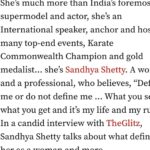Sandhya Shetty Instagram - Blessed with a Beautiful life of a woman ❤🌷🙏 Thank you #glitzmedia and dear Sumita for this wonderful media piece 🙏🌷😊 https://theglitz.media/theglitz-super-woman-sandhya-shetty-supermodel-actor-international-speaker-karate-champion-i-am-my-own-firebrand/ #sandhyashetty #Nofear #shakti @theglitzmedia @sumita11ster 😊🌷