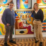 Sandra Barneda Instagram – Viviendo experiencias.
Exposición de mi hermano en Madrid @artist_feria_experience 
Del 7 al 10 de marzo.
Disfrutando del arte.