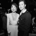 Sandra Oh Instagram – The arrival of Ms Mori @sympathizerhbo #102! Tomorrow Sunday 🩵🧡🩷 🙏 @congtriofficial & @luciebrochard.vo beautiful 🇻🇳&🇫🇷 designers