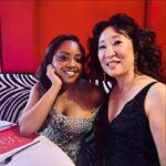 Sandra Oh Instagram – What a fun night @vanityfair l!!
Hanging with @shondarhimes @quintab #tantoocardinal & #NTS93 @thomsonkristen 🩵🩷💚 Thank you! @radhikajones @msjordanjohnson @allanface @dereksyuen @naeemkhannyc @brionyraymondnewyork @larroude @judithleiberny @stjohn @laurabasci @markseliger