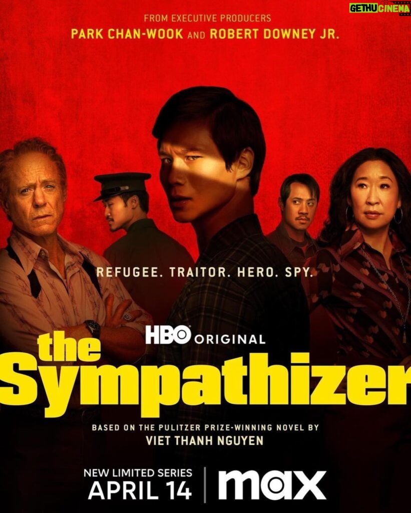 Sandra Oh Instagram - Dearest All, I’m incredibly excited for the upcoming: #TheSympathizer, the new @HBO Original Limited Series from Park Chan-wook and Robert Downey Jr. and based on the Pulitzer Prize-winning novel by Viet Thanh Nguyen, premieres April 14 on @streamonmax. I am so grateful to be a part of this amazing cast and project 🩷