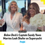 Sandy Yawn Instagram - Captain Sandy Yawn has tied the knot — this time, in the romantic sense of the word! The boat captain and Below Deck Mediterranean star married longtime love Leah Shafer on May 11, Yawn confirmed on Instagram. Fittingly, the couple said their "I dos" on a superyacht owned by their friend, It's a 10 Haircare founder Carolyn Aronson. Read more in our bio link. | 📷: Sandy Yawn/ Instagram