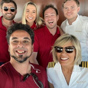 Sandy Yawn Instagram - Wrapping up Season 8 of Below Deck Med with a grateful heart! A huge thank you to the incredible team who worked so hard to make this season a success. It was one wild ride, but together we conquered challenges and delivered an unforgettable experience. Until next time! ⚓

#BelowDeckMed #Season8 #bravotv