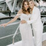 Sandy Yawn Instagram - Captain Sandy TIES THE KNOT 💕 On May 11th , we officially became Mrs Sandy & Leah YAWN. I Married the love of my life Photos by @kellymartucci Makeup by @yourfacebygrace Hair @brittany.primsalon Wedding Planner @amandagoesplaces Catered by @chefdavewhite Married by @nadinerajabi Yacht @shesa10too