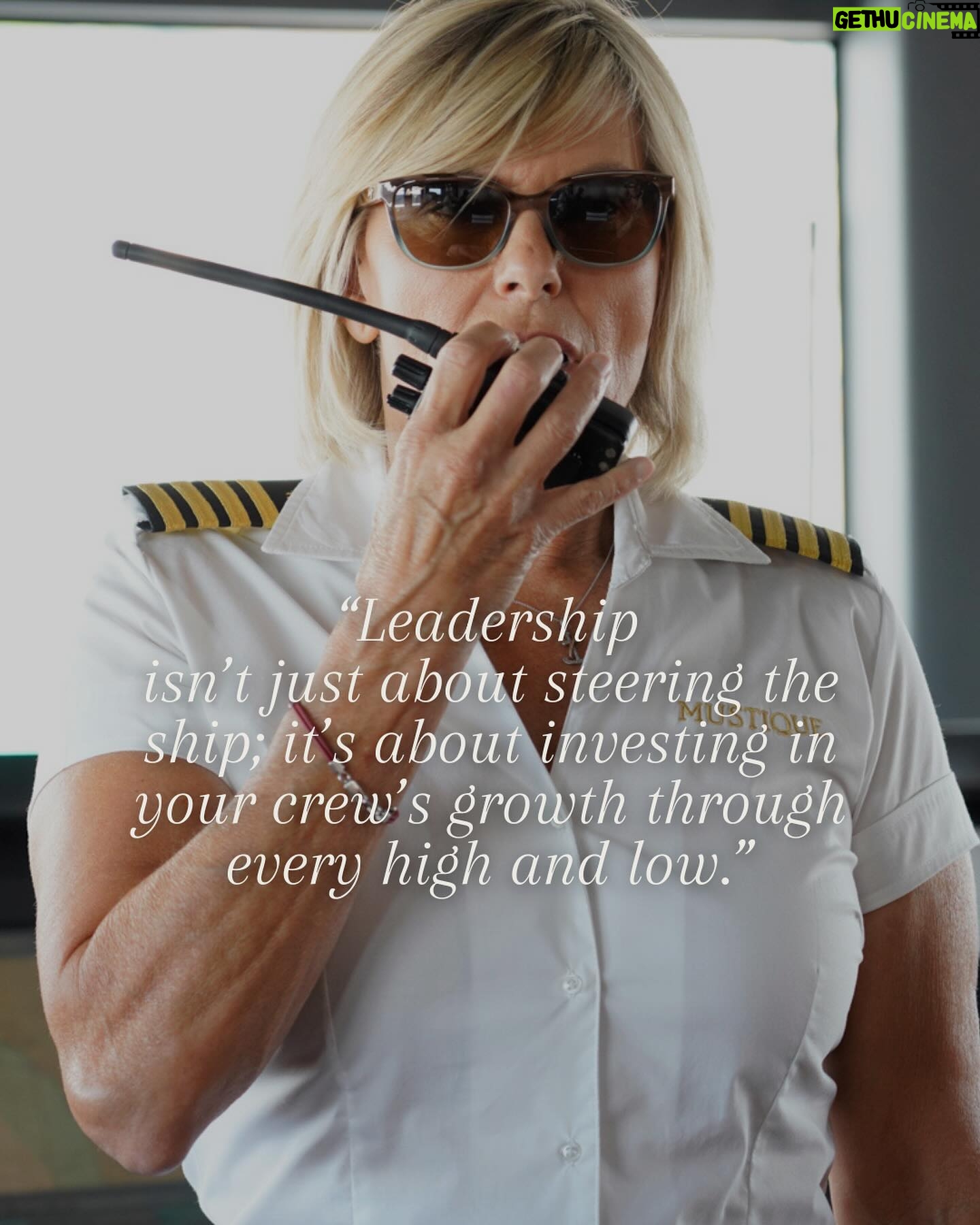 Sandy Yawn Instagram - When you follow quality leaders, you too have the potential to become a great leader yourself👩✈️ Leadership comes in all shapes and sizes and sexes for that matter 💪 If it wasn’t for the influential leaders or mentors in our lives, how would we become who we need and want to be? 👀 When you find a leader that cares about your growth, do as much as you can to soak up the knowledge and experience they are sharing with you 🙌 We are counting on our next generation of leaders to step up to the plate! Will that you be you? 😎 #leaders #leadership #leadershipdevelopment #captainsandy #captainkelly #yachtcaptain #superyachtcaptain #femaleyachtcaptain #belowdeck #captainsclassroom #thecaptainsclassroom #yachtiemindsmatter