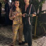 Sanjjanaa Instagram – Best friends @rameshdembla & @sanjjanaagalrani , spotted . 

At the launch of @playboy #bengaluru , 

Spotted Sanjjanaa Galrani wearing co -ord set by @ethnixvogue_revolutions .