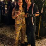 Sanjjanaa Instagram – Best friends @rameshdembla & @sanjjanaagalrani , spotted . 

At the launch of @playboy #bengaluru , 

Spotted Sanjjanaa Galrani wearing co -ord set by @ethnixvogue_revolutions .