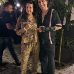 Sanjjanaa Instagram – Best friends @rameshdembla & @sanjjanaagalrani , spotted . 

At the launch of @playboy #bengaluru , 

Spotted Sanjjanaa Galrani wearing co -ord set by @ethnixvogue_revolutions .