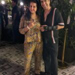 Sanjjanaa Instagram – Best friends @rameshdembla & @sanjjanaagalrani , spotted . 

At the launch of @playboy #bengaluru , 

Spotted Sanjjanaa Galrani wearing co -ord set by @ethnixvogue_revolutions .