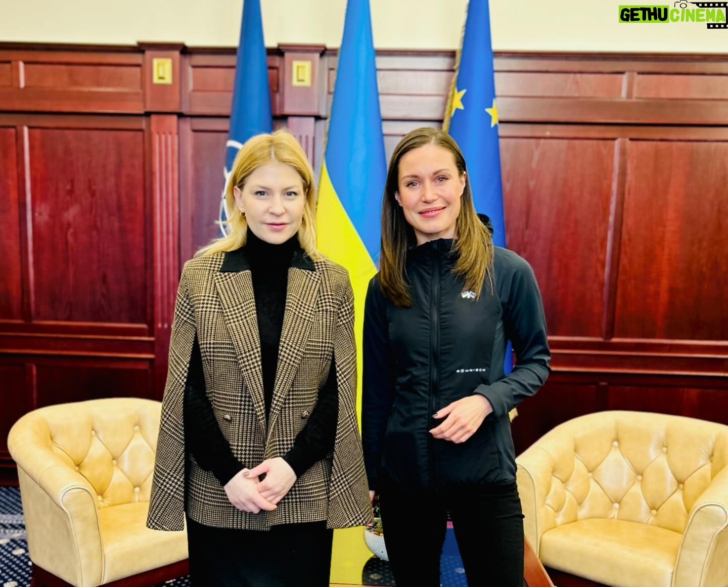 Sanna Marin Instagram - I am grateful for the opportunity to visit Ukraine 🇺🇦 for the third time since the war started, this time in my capacity as Strategic Coucillor at the Tony Blair Institute for Global Change to express the Institute’s support and solidarity with Ukraine in its fight against the illegal and unjust attack it is facing. In my visit, I had the opportunity to engage in numerous discussions about the state of the war, reconstruction, and Ukraine’s European future. It was also very interesting to visit a humanitarian demining site in Bucha, where an international organization HALO Trust works to make war-torn areas safe safe by clearing landmines and other explosives. In this context, it was a great honor to meet Prime Minister Denys Shmyhal, First Vice Prime Minister and Minister of Economy Yulia Svyrydenko, Head of Presidential Office Andriy Yermak, Deputy Prime Minister for European and Euro-Atlantic Integration Olha Stefanishyna as well as students of Kyiv School of Economics and many brave people working in the country. Thank you also to Finnish Ambassador to Ukraine Jaakko Lehtovirta for good discussions over lunch. With more than two years of brutal war, the need for international attention is more crucial than ever. In order to win the war, Ukraine needs even further political, financial, economic, humanitarian, military and diplomatic support. Sanctions must be enforced. In my new role in TBI, I am committed to supporting Ukraine especially in its path towards the membership of the European Union. The question of Ukraine is a question of Europe. European integration for areas facing Russian aggression and threat is vital for the security and future of our continent as a whole. Europe must send a clear message: Acts of aggression and oppression cannot result in the creation of buffer zones or grey territories. It will only lead to more integrated european continent sharing respect for peace, stability and international law as well as the right of sovereign nations to choose their own future. Ukraine’s accession to the European Union will not only benefit Ukrainian people, but also strengthen the European project, peace and stability.