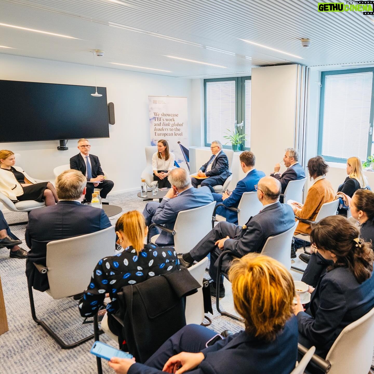 Sanna Marin Instagram - Full days of meetings and insightful discussions in Brussels 🇪🇺 Prime Minister of Belgium 🇧🇪 @alexanderdecroo, President of the @eucouncil @CharlesMichel, Vice President of the @europeancommission Věra Jourová, European Commissioner for International Partnerships @juttaurpilainen, Commissioner for Neighbourhood and Enlargement Olivér Várhelyi, Commissioner for Health and Food Safety @skyriakides as well as Commissioner for Financial Services, Financial Stability and Capital Markets Union @mcguinnesseu as well as many other great professionals. 🇪🇺 Also thank you @institutegc Brussels for organizing a full house discussion on the European future of #Ukraine and #Moldova with Deputy Prime Minister for European and Euro-Atlantic Integration of Ukraine Olha Stefanishyna @olhastefanishyna, Deputy Prime Minister for European Integration Cristina Gherasimov, and EU Commissioner for Jobs and Social Rights, @pes_eu Common Candidate Nicolas Schmit. The question of enlargement is now being discussed under very unique geopolitical circumstances - different than ever before. Ukrainian & Moldovian proggress on the path of EU integration is fundamentally linked to the broader question European values and security. This is why it’s crucial for Europe to articulate a clear positioning: aggressive actions will only lead to the citizens of Ukraine and Moldova choosing the European way: collective commitment to peace, stability, international norms, and the sovereignty of nations to determine their paths. 🇪🇺🇺🇦🇲🇩