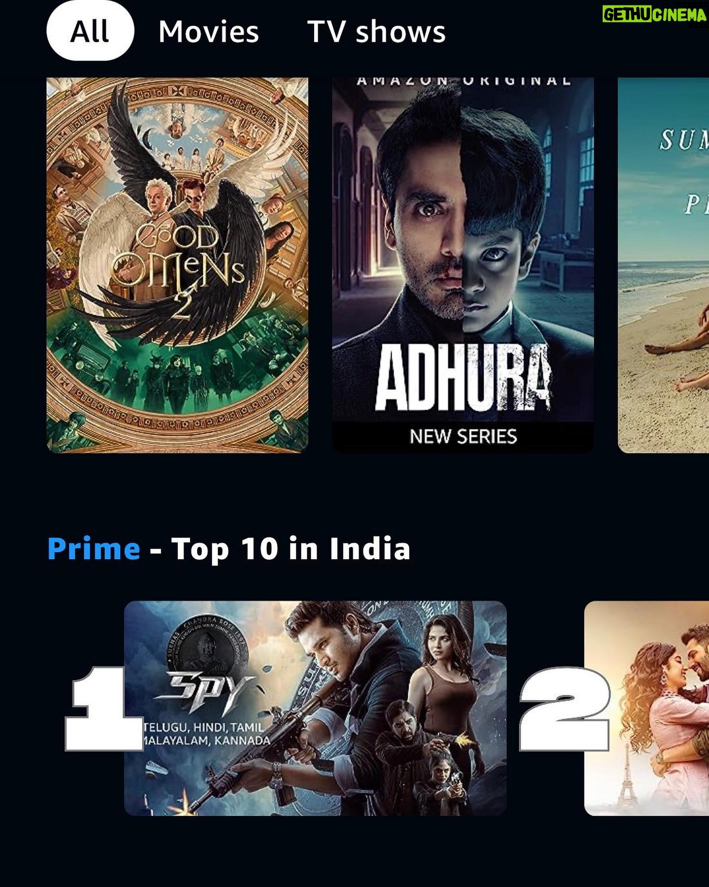 Sanya Thakur Instagram - Trending on Top #1 in India ! Spy is now available on Amazon Prime,watch in Telugu ,Hindi,Tamil,Kannda and Malayalam ! Go and watch it ! #spy #spyonott