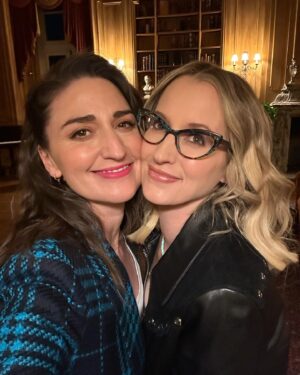 Sara Bareilles Instagram - There’s so much to say about why I love this show- but my friends @pellpix and @busyphilipps posted today and so it made me want to post. What can I say? I’m part lemming. (So cute) also I love @reneeelisegoldsberry and @scardinoandsons and @kimmygatewood for being the best best most fun. 
Sorry you’re not pictured unless you are? I didn’t take that much time making this post. 
Here are some photos. 
1. Me 
2. Me
3.Me
4. Probably me I don’t remember what the order is
5. Maybe a group shot or just me 
6. See above 
7. Me again? 
8. A poem 
9. I don’t remember and I’m too lazy to figure out how to stay organized 
10. @ingridmichaelson and me. ( I know this one!)