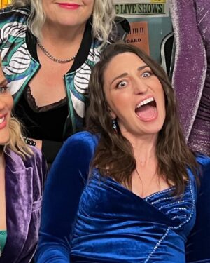 Sara Bareilles Instagram - There’s so much to say about why I love this show- but my friends @pellpix and @busyphilipps posted today and so it made me want to post. What can I say? I’m part lemming. (So cute) also I love @reneeelisegoldsberry and @scardinoandsons and @kimmygatewood for being the best best most fun. 
Sorry you’re not pictured unless you are? I didn’t take that much time making this post. 
Here are some photos. 
1. Me 
2. Me
3.Me
4. Probably me I don’t remember what the order is
5. Maybe a group shot or just me 
6. See above 
7. Me again? 
8. A poem 
9. I don’t remember and I’m too lazy to figure out how to stay organized 
10. @ingridmichaelson and me. ( I know this one!)