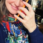 Sara Bareilles Instagram – We have been engaged for a year and this is the ring we chose- we picked it up yesterday. We bought the gold leaf at an arts fair in Mexico City last December because looking for a ring started to feel like it was distorting and eclipsing the beauty of choosing each other. Joe found this ring at an antique store upstate. I was buying tiny lamp shades. (So cute!) It didn’t fit my finger so I was scared to take the leap. I had been thinking I should go get something custom or really hunt for the “right ring” so I balked at it. We drove back to our house without it and talked about the concept of the ring. That it is something he wants to give me, not just get for me. That the leap of faith of not quite knowing if it was “the one” is just that. A leap of faith. And isn’t that life? I look at this ring and think of his big blue eyes and how sometimes they are pleading with me to let go and grow into something new with him. So I did. And we got it the next day and got it sized and now I just love that I see him when I look at it- I like looking at you @joetipps. 

Exceptional “hand holding things” pictures were taken by me. Please credit me I’m a very important photographer.