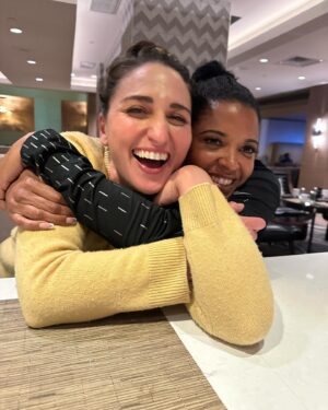 Sara Bareilles Instagram - There’s so much to say about why I love this show- but my friends @pellpix and @busyphilipps posted today and so it made me want to post. What can I say? I’m part lemming. (So cute) also I love @reneeelisegoldsberry and @scardinoandsons and @kimmygatewood for being the best best most fun. 
Sorry you’re not pictured unless you are? I didn’t take that much time making this post. 
Here are some photos. 
1. Me 
2. Me
3.Me
4. Probably me I don’t remember what the order is
5. Maybe a group shot or just me 
6. See above 
7. Me again? 
8. A poem 
9. I don’t remember and I’m too lazy to figure out how to stay organized 
10. @ingridmichaelson and me. ( I know this one!)