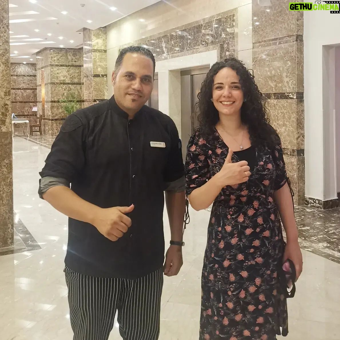 Sara Derzawy Instagram - Thank you @solymarsomabeach for your amazing hospitality 😍 Mr.Hany , Mrs.Massouada , Chef Azab , Chef Moustafa , Chef Islam , Sameh and Mohamed Hope to see you again ❤️