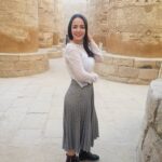 Sara Derzawy Instagram - هاي ☺️ #سارة_درزاوي #معبد الكرنك #الأقصر #luxor #karnaktemple #winter