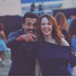 Sara Derzawy Instagram - انا هفضل أتأخر عليك كده كل سنة لحد ما احتفل بيك في عيد ميلادى 😅 .. كل سنة وانت طيب يا أووش .. ربنا يكتبلك راحة البال و الخير الكتير يا رب 🥰 #بيشوي_طاهر #سارة_درزاوي #مسرح_مصر