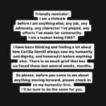 Sara Ramirez Instagram - Friendly reminder: I am a HUMAN before I am anything else; any job, any advocacy, any character I’ve played, any efforts I’ve made for community. I am a human being FIRST. I’ve been thinking and feeling a lot about how Cecilia Gentili always saw my humanity and dignity, and honored it before anything else. There is so much grief that has surfaced these last several weeks, months. So please, before you come to me about anything moving forward, please check in on my humanity first. I’ll be sure to do the same for you.