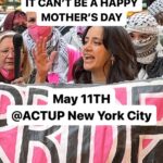 Sara Ramirez Instagram - MY MOTHER’S DAY MESSAGE. I was invited by @actupny to speak at their protest at the GLAAD awards in New York City. I decided to speak about silence, because of the heartbreak I experience from all the people who decide to be silent, passive and to prioritize their jobs, comfort and luxury over the fight for an ongoing genocide to stop. I was honored to protest alongside wonderful humans such as @afeefness , @harsh__babe and @therealsararamirez , who have been fighting and organizing for months. Thank you @actupny for inviting me to speak alongside many amazing people who keep fighting for a #freepalestine !