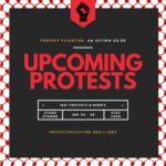 Sara Ramirez Instagram - OUR WEEKEND PROTEST GUIDE IS HERE. Details of all protests are linked in bio. IMPORTANT NOTE ON THIS WEEK’S GUIDE: There’s a lot less protests on our list for two reasons. 1) Many organizers are following the global strike and asking people to stay home to avoid spending any money. 2) We’ll just be honest. We’re short staffed. This is an incredibly time consuming list to put together, and the reality is we did not have enough time this week. If we’re missing anything, comment and tag the organizer! You can also submit a protest through our protests page! If you’d like to volunteer and support us, apply through our link in bio! #standwithpalestine #freedomforpalestine #ceasefirenow #istandwithpalestine #protests