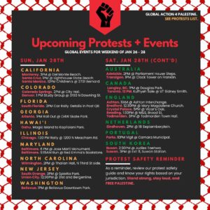 Sara Ramirez Instagram - OUR WEEKEND PROTEST GUIDE IS HERE. Details of all protests are linked in bio.

IMPORTANT NOTE ON THIS WEEK’S GUIDE: There’s a lot less protests on our list for two reasons. 1) Many organizers are following the global strike and asking people to stay home to avoid spending any money. 2) We’ll just be honest. We’re short staffed. This is an incredibly time consuming list to put together, and the reality is we did not have enough time this week. If we’re missing anything, comment and tag the organizer! You can also submit a protest through our protests page! If you’d like to volunteer and support us, apply through our link in bio!

#standwithpalestine #freedomforpalestine  #ceasefirenow  #istandwithpalestine #protests