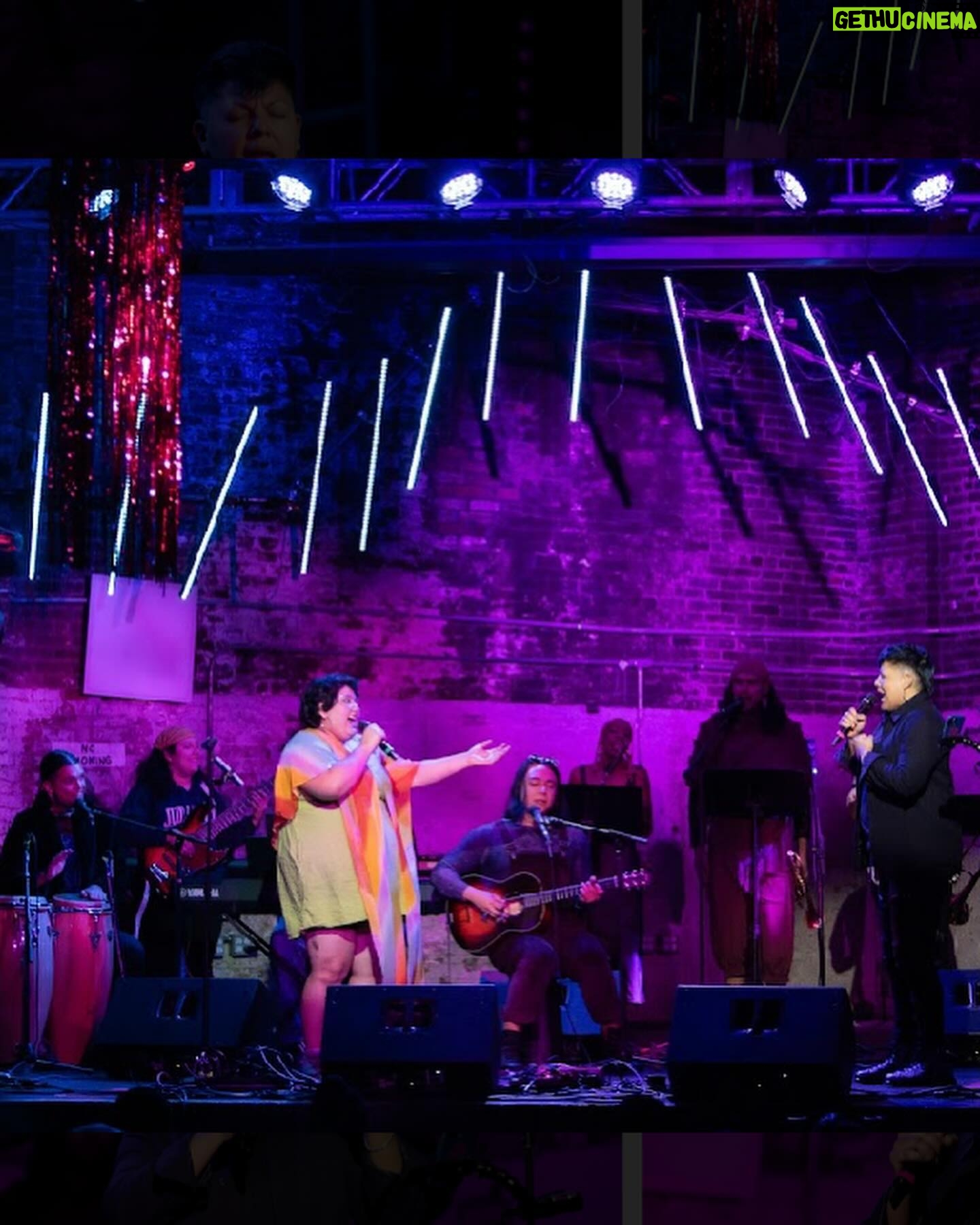 Sara Ramirez Instagram - The first time I experienced Las Mariquitas- New York City’s only queer & trans salsa band- I recall their warm, electric, spirit & sounds magnetizing me into the room. The space was packed, the crowd was very inclusive. Bodies of all shapes & colors could not help but undulate to the vibrations of our ancestors/trancestors. From slow romantic tunes to fiery fast paced rhythms, Las Mariquitas has an uncanny ability to lay out a musical tapestry of pain, joy, & everything in between. I could sense the band was (and is) not only made up of some of the most beautiful, talented, queer people I’ve ever met, but unified for something more expansive than that space could contain. And there we all were, moving, singing & forcing the walls to contend with our unification through the music of Las Mariquitas. We danced, we sang, we connected. At one point Las Mariquitas descended from the stage into the crowd & opened the floor up for us to root each other on in our collective liberation. I knew in this moment I would be transformed forever. When Las Mariquitas plays, it’s not just for entertainment, it’s not just about the tight & vibrant sets they perform, it is - additionally- about power of the people & of Mother Nature. The space they inhabit is welcome to all. Las Mariquitas has, with their spellbinding & soaring melodies, arrangements, vocals & lyrics, touched my soul & I am forever changed & grateful. Do yourselves a favor:learn what it is to experience Las Mariquitas live. This is an invitation for you to savor the delicious taste of liberation through the power of salsa & Las Mariquitas band. Pic 1: multicolored poster, with green lady bugs that reads “Feb.22.2024, Mariquitaverse, ft. Duendita, MiraMira, Gladstone Deluxe, 3 Dollar Bill, Doors 7pm, Showtime 7:30pm-3am, 260 Meserole St., Brooklyn, NY, Las Mariquitas” . Pic 2: Sara & @mariquitas.band @breakingthebinarytheatre’s Bliss in 2023 . Video1/2/3: Feb 17,2023. My first time @mariquitas.band @cmoneverybodybk with @qween_jean @trudy0nduty @blacktransliberation @adrianavergaraa @lola.machine Video3/4: Sept 22,2023 @mariquitas.band @qween_jean joins the band @cmoneverybodybk 🎥: @trudy0nduty