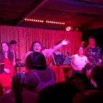 Sara Ramirez Instagram - 2.17.23 @cmoneverybodybk 🏳️‍🌈 @mariquitas.band 🏳️‍⚧️✊🏽🎶 This is what community looks like. This is what liberation looks like. . . Videos: a rainbow of Black Brown Asian and white Queer and Trans people sharing space with each other in @cmoneverybodybk while holding space for the humanity, message, heart, talent, energy, and presence @mariquitas.band , a tgnc (trans and gender-non conforming) salsa band, brought last night. We danced the night away and freed ourselves. At some point Qween and co. inspired me to jump in and get free so I did. The last video is what happens when the set is over and you make your own music with each other. It was so joyful and generative to share space in an inclusive lgbtqia culture that is for true liberation. Thank you @mariquitas.band for all that you are and all that you are building. @qween_jean @trudy0nduty @ohhbrent 🕺🏽💃🏾🎉♥️