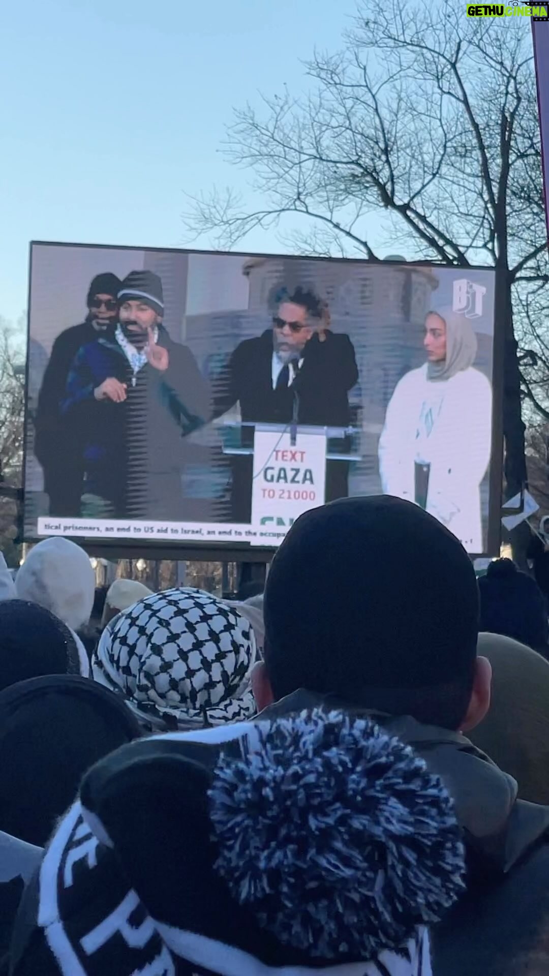 Sara Ramirez Instagram - PT 7 January 13, 2023. 100 consecutive days of genocide against Palestinians. Israel and the United States governments are complicit in genocide and Israel is currently being tried by the International Criminal Court for genocide. @blacktransliberation and @queersforaliberatedpalestine , among many other organizations and communities, showed up in Washington D.C. to protest what is happening to the innocent people of Gaza. Netanyahu and Biden are complicit in this horrific crime and we cannot stay silent. Silence = violence. This is a horrific situation that has existed long before the horrific events that unfolded on Oct. 7th, 2023. We may not see a solution in our lifetimes but we are bearing witness and refuse to look away. We are here for all oppressed peoples, from marginalized communities in the U.S. to Congo to Sudan to Puerto Rico to Haiti to Hawaii and beyond. Thank you Dr and Professor @brothercornelwest for speaking truth to power yesterday in DC. Thank you for acknowledging the rainbow of voices within our humanity. Thank you for reminding us we are not alone. Thank you for bringing so much love and strength to the day so we could march side by side, knowing we are on the right side of history. This is for our beloved Muslim, Jewish, Palestinian, Gazan community. We condemn anti-semitism. We condemn Islamophobia. We condemn genocide. We cannot have safety for one, without safety and protection for all. This is a human issue. This is a matter of COURAGE. You said it best. Thank you. Thank you. This is the seventh of 7 reels I will post.