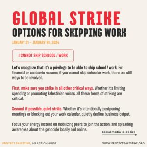 Sara Ramirez Instagram - JOIN THE WEEKLONG GLOBAL STRIKE. There’s no time to “wait and see” – we’re calling on you to mobilize your friends and family to stop spending money, flood politicans phonelines, and take to the streets for local actions. We demand a ceasefire NOW.

For 3-minute tasks and information on local protests & events, check our link in bio.

#standwithpalestine #freedomforpalestine  #ceasefirenow  #istandwithpalestine