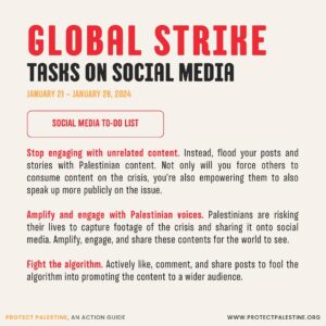 Sara Ramirez Instagram - JOIN THE WEEKLONG GLOBAL STRIKE. There’s no time to “wait and see” – we’re calling on you to mobilize your friends and family to stop spending money, flood politicans phonelines, and take to the streets for local actions. We demand a ceasefire NOW.

For 3-minute tasks and information on local protests & events, check our link in bio.

#standwithpalestine #freedomforpalestine  #ceasefirenow  #istandwithpalestine