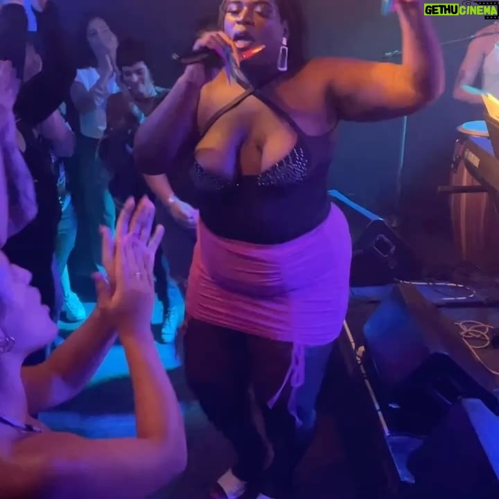 Sara Ramirez Instagram - The first time I experienced Las Mariquitas- New York City’s only queer & trans salsa band- I recall their warm, electric, spirit & sounds magnetizing me into the room. The space was packed, the crowd was very inclusive. Bodies of all shapes & colors could not help but undulate to the vibrations of our ancestors/trancestors. From slow romantic tunes to fiery fast paced rhythms, Las Mariquitas has an uncanny ability to lay out a musical tapestry of pain, joy, & everything in between. I could sense the band was (and is) not only made up of some of the most beautiful, talented, queer people I’ve ever met, but unified for something more expansive than that space could contain. And there we all were, moving, singing & forcing the walls to contend with our unification through the music of Las Mariquitas. We danced, we sang, we connected. At one point Las Mariquitas descended from the stage into the crowd & opened the floor up for us to root each other on in our collective liberation. I knew in this moment I would be transformed forever. When Las Mariquitas plays, it’s not just for entertainment, it’s not just about the tight & vibrant sets they perform, it is - additionally- about power of the people & of Mother Nature. The space they inhabit is welcome to all. Las Mariquitas has, with their spellbinding & soaring melodies, arrangements, vocals & lyrics, touched my soul & I am forever changed & grateful. Do yourselves a favor:learn what it is to experience Las Mariquitas live. This is an invitation for you to savor the delicious taste of liberation through the power of salsa & Las Mariquitas band. Pic 1: multicolored poster, with green lady bugs that reads “Feb.22.2024, Mariquitaverse, ft. Duendita, MiraMira, Gladstone Deluxe, 3 Dollar Bill, Doors 7pm, Showtime 7:30pm-3am, 260 Meserole St., Brooklyn, NY, Las Mariquitas” . Pic 2: Sara & @mariquitas.band @breakingthebinarytheatre’s Bliss in 2023 . Video1/2/3: Feb 17,2023. My first time @mariquitas.band @cmoneverybodybk with @qween_jean @trudy0nduty @blacktransliberation @adrianavergaraa @lola.machine Video3/4: Sept 22,2023 @mariquitas.band @qween_jean joins the band @cmoneverybodybk 🎥: @trudy0nduty