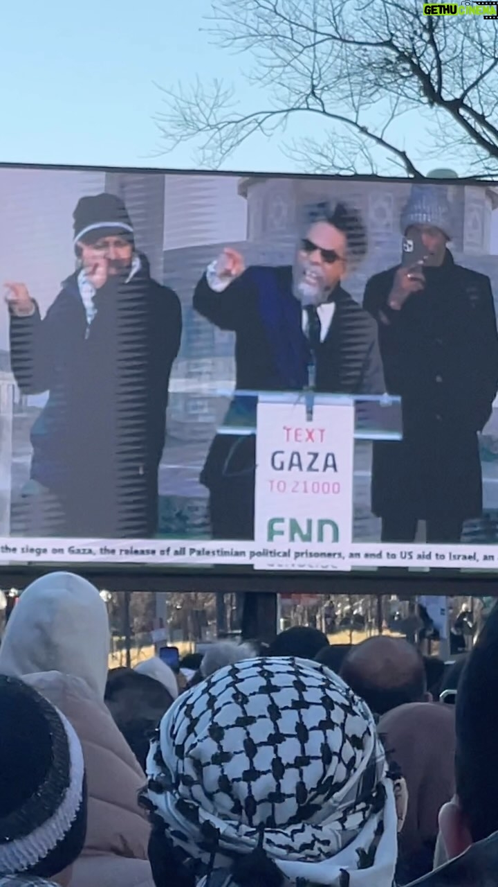 Sara Ramirez Instagram - PT 3 January 13, 2023. 100 consecutive days of genocide against Palestinians. Israel and the United States governments are complicit in genocide and Israel is currently being tried by the International Criminal Court for genocide. @blacktransliberation and @queersforaliberatedpalestine , among many other organizations and communities, showed up in Washington D.C. to protest what is happening to the innocent people of Gaza. Netanyahu and Biden are complicit in this horrific crime and we cannot stay silent. Silence = violence. This is a horrific situation that has existed long before the horrific events that unfolded on Oct. 7th, 2023. We may not see a solution in our lifetimes but we are bearing witness and refuse to look away. We are here for all oppressed peoples, from marginalized communities in the U.S. to Congo to Sudan to Puerto Rico to Haiti to Hawaii and beyond. Thank you Dr and Professor @brothercornelwest for speaking truth to power yesterday in DC. Thank you for acknowledging the rainbow of voices within our humanity. Thank you for reminding us we are not alone. Thank you for bringing so much love and strength to the day so we could march side by side, knowing we are on the right side of history. This is for our beloved Muslim, Jewish, Palestinian, Gazan community. We condemn anti-semitism. We condemn Islamophobia. We condemn genocide. We cannot have safety for one, without safety and protection for all. This is a human issue. This is a matter of COURAGE. You said it best. Thank you. Thank you. This is the third of 7 reels I will post.