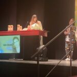 Sara Sálamo Instagram - Con la voz quebrada, agradecida y feliz. Resumen de mis ultimas veinticuatro horas, recogiendo el premio a mi trayectoria de parte del @certamen_audiovisual_cabra Con mi amigo bonito del alma @davidlaguia Ayer conocí a muchas personas con las que espero poder seguir compartiendo el amor al arte y carcajadas varias. También me reencontré con personas que quiero y admiro. Gracias al certamen por el premio, por vuestro compromiso con la cultura y, en especial, vuestro amor al cine.
